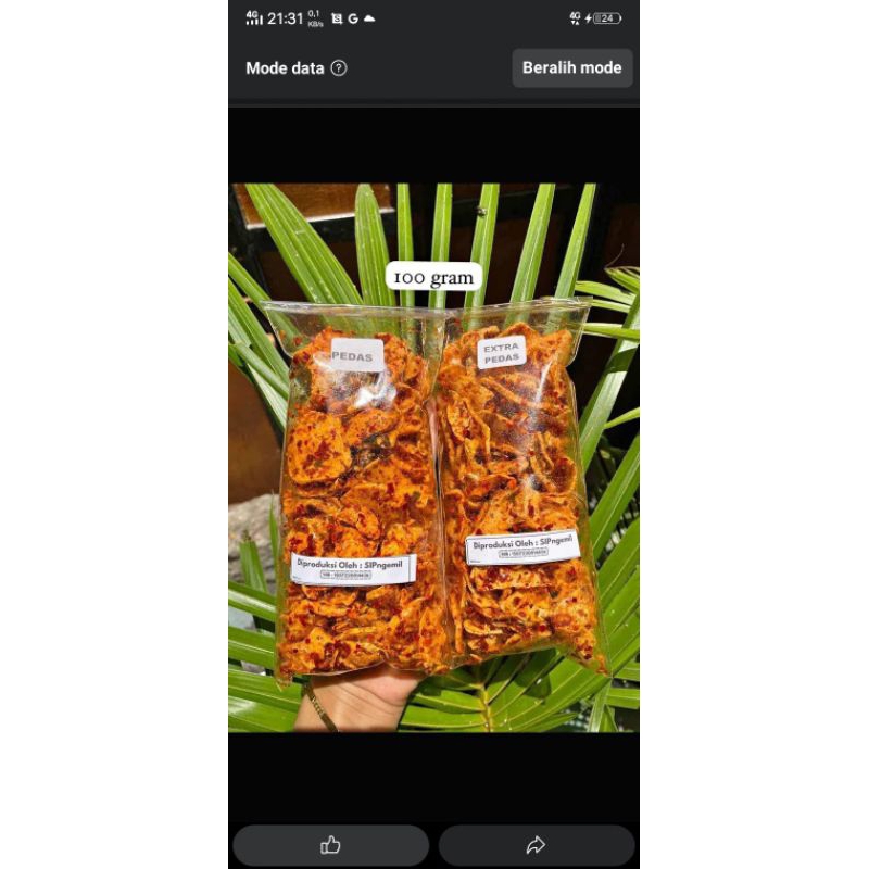 

Basreng khas lombok 100 grm