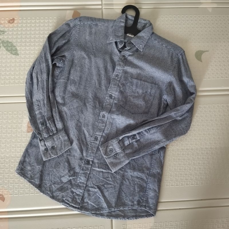 KEMEJA FLANEL KASUAL BEKAS ORIGINAL UNIQLO