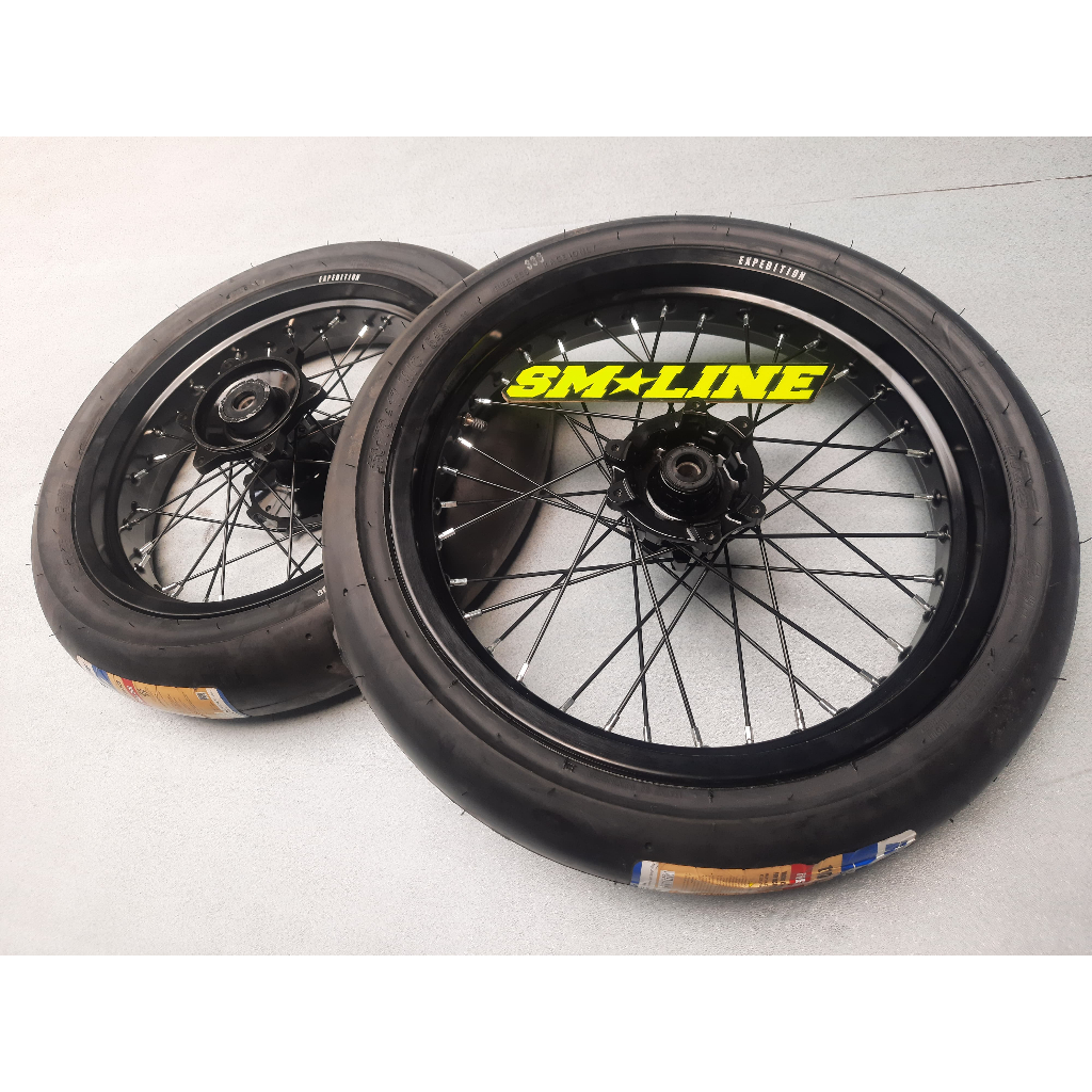Ban set Supermoto CRF 150 Ban CRF Supermoto Ban IRC fasti 1 soft compound Velg expedition