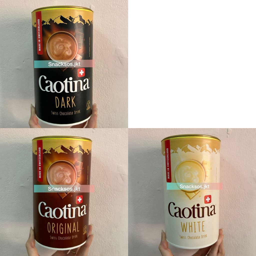 

[500GR] Caotina Swiss Chocolate Drink Dark / Original / White Choco