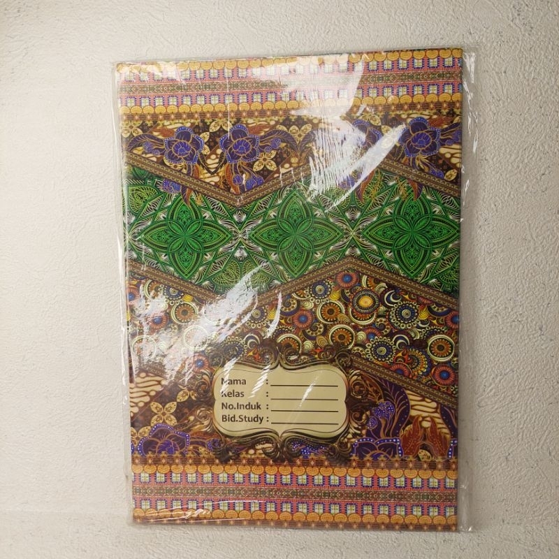 

Sampul buku tulis kwarto Batik /perpak isi 20lbr