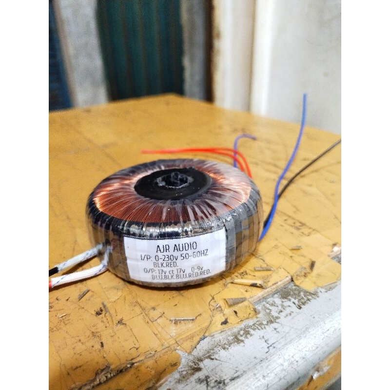 Trafo mixer 17v ct 17v 0-9v