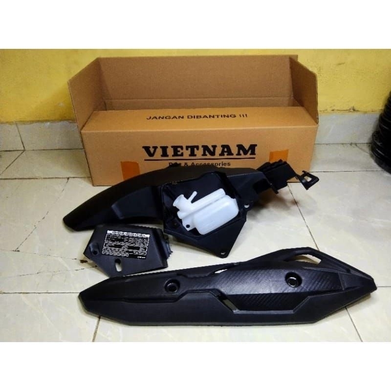 PAKET HUGGER AIRBLADE VIETNAM DAN TUTUP KNALPOT AIR BLADE VARIO 125 150 PCX CBU SPAKBOR KOLONG ORIGI