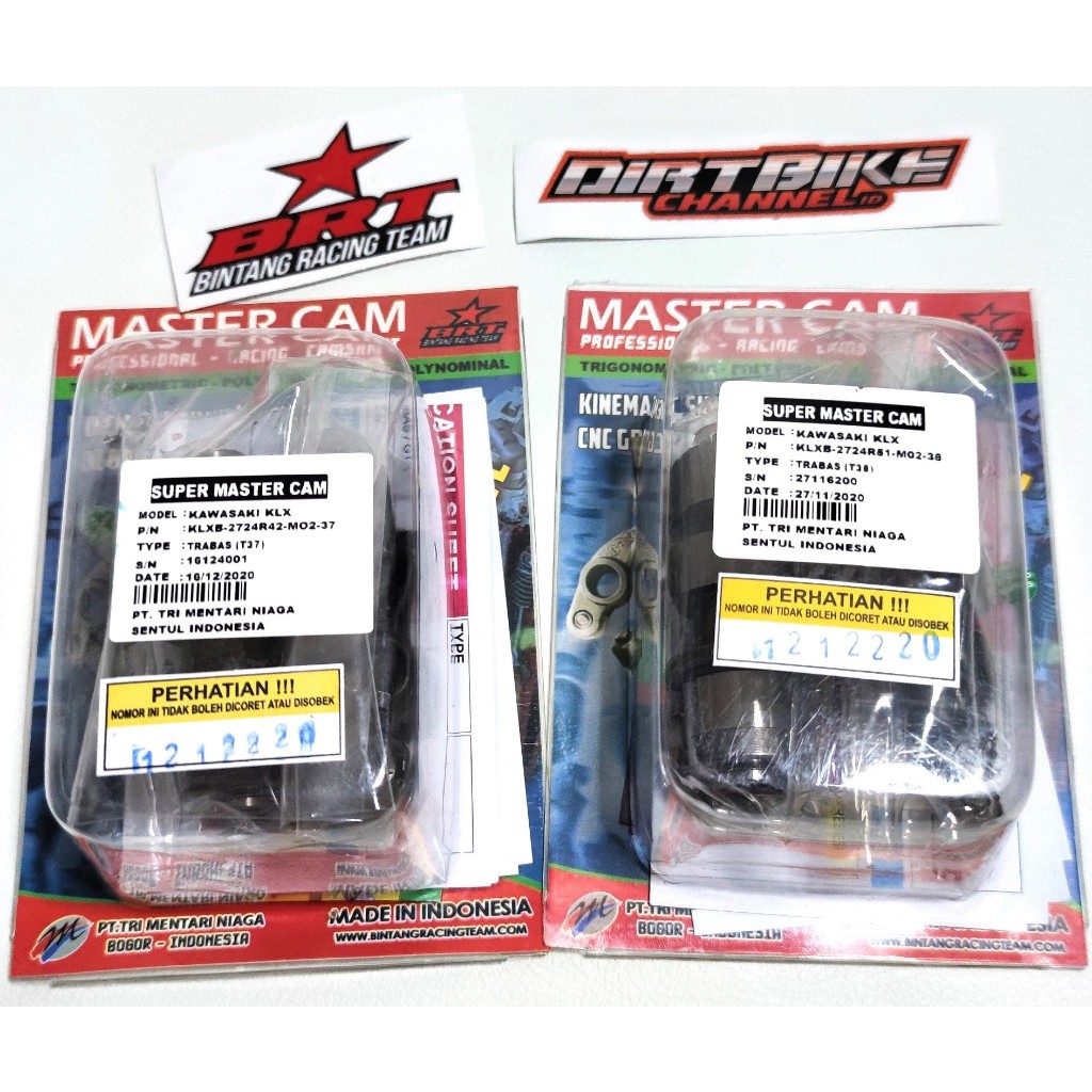 MASTER CAM NOKEN AS PELATUK ROLLER BRT KLX 150 DTRACKER 150 T37 T38 Cam Monkey Trabas Supermoto