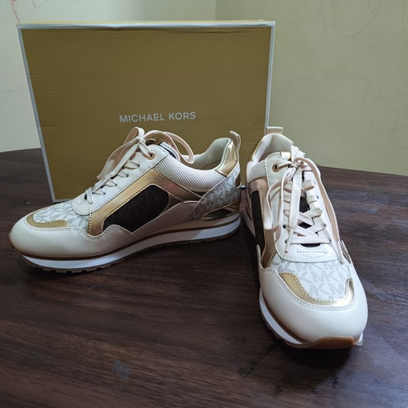 Sepatu MK Wilma Trainer Sneaker Brown original