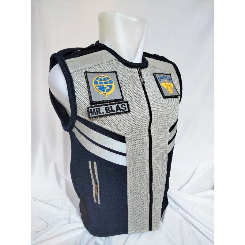 rompi dishub rompi dishub terbaru rompi dishub jala tebal abu navy