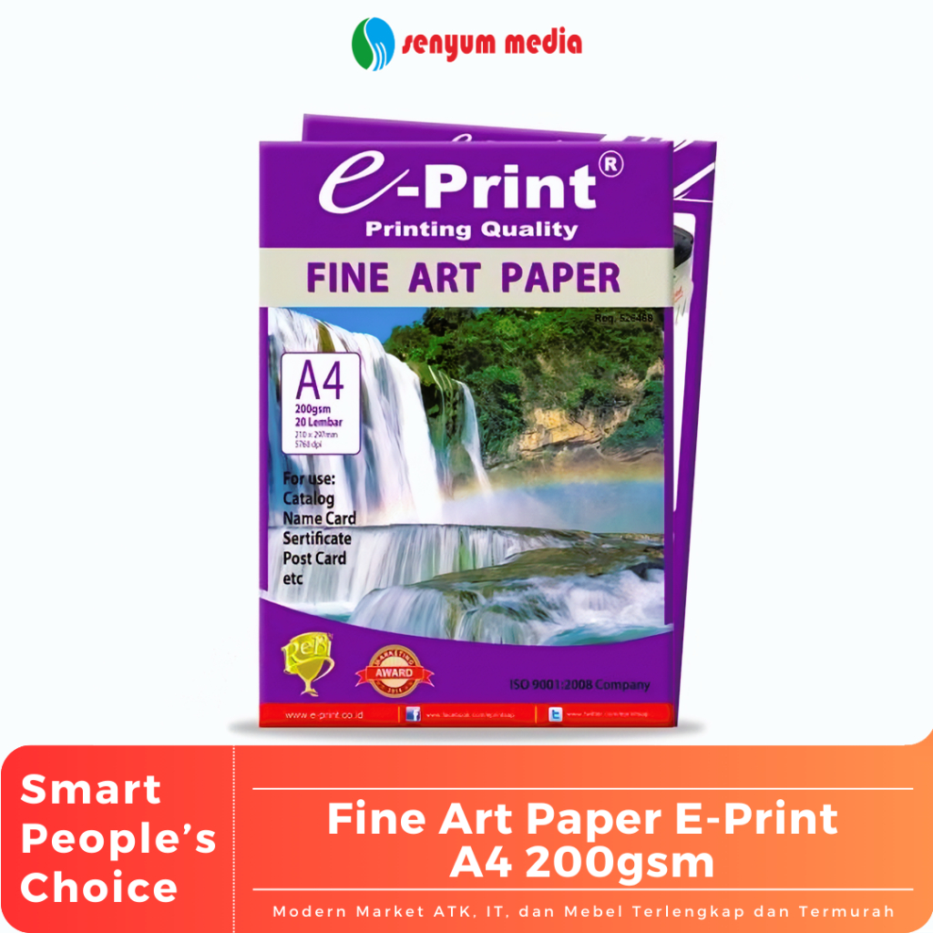 

Fine Art Paper E-Print A4 200gsm (1 Pak Isi 20 Lembar) (S:PAK)