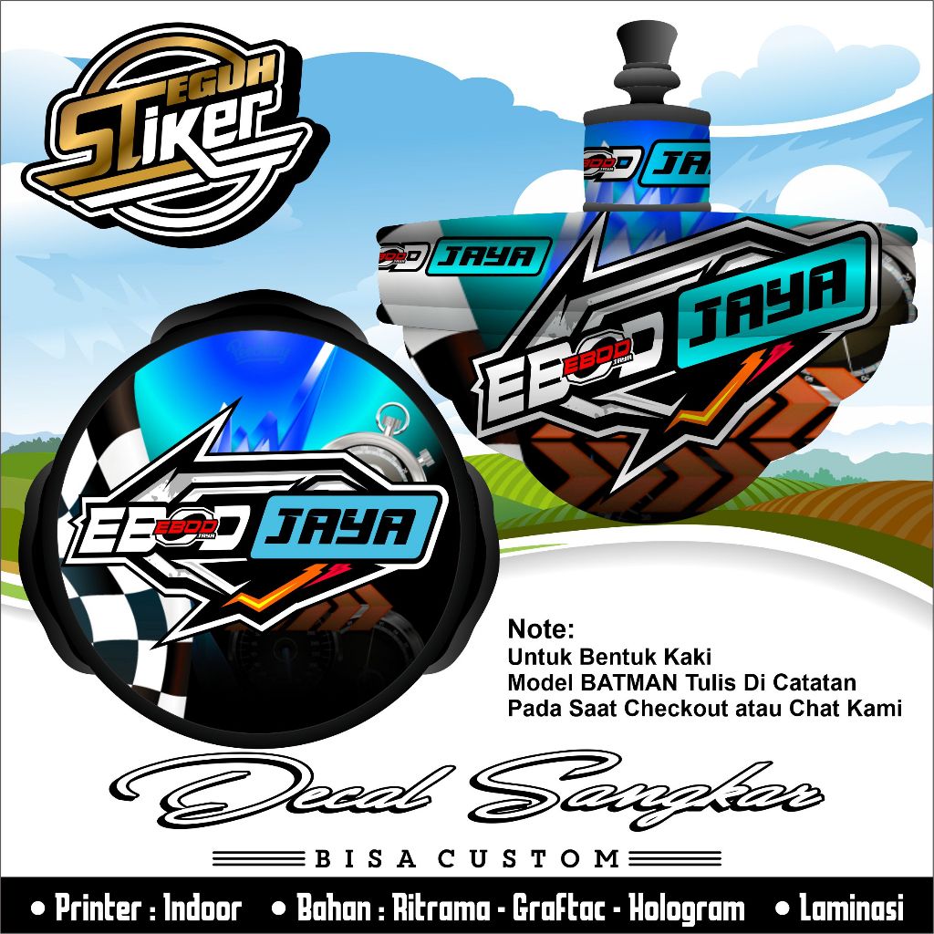 Stiker tebok T3 Love Bird Ebod Jaya Sport