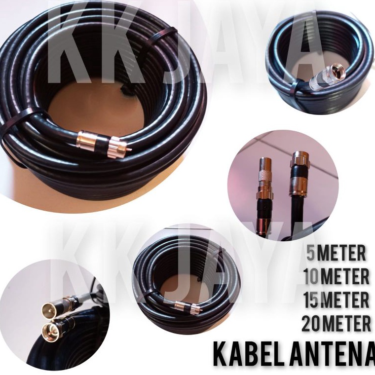 Kabel Antena TV DIGITAL Murah Bagus Jak BesiKabel antena 1m15m2m5m2m1m kabel set top box k Paling Di