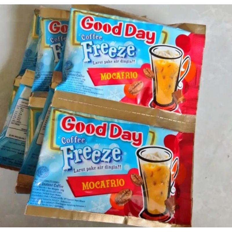 

GOOD DAY FREEZE MOCAFRIO 3in1 1 RENCENG ISI 10 PCS @30gr