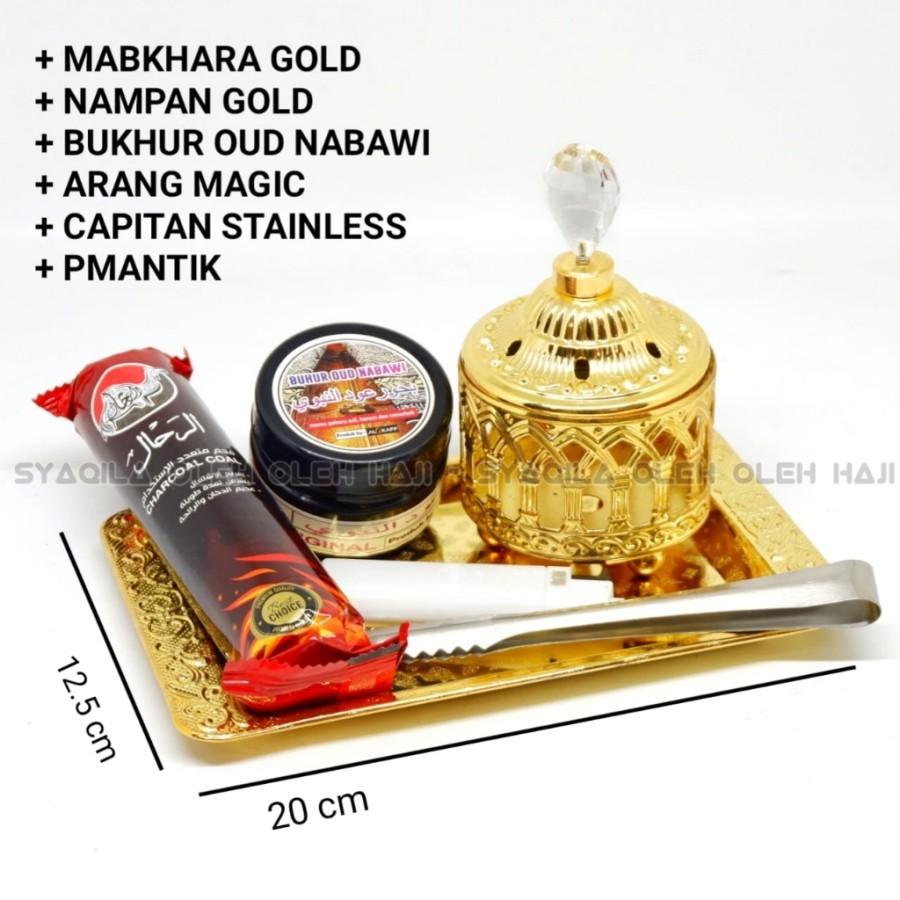 Paket Gold Nampan Bukhur NbawiArang Magic Gold 6 Produk Komplit