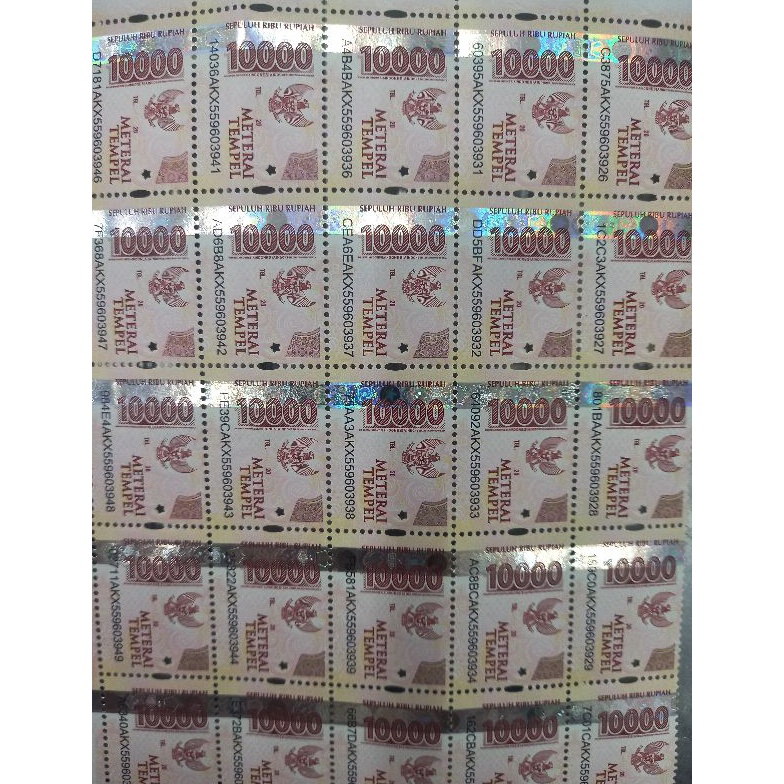 

Jaman Now Ready materai 1rb 4pcs GB