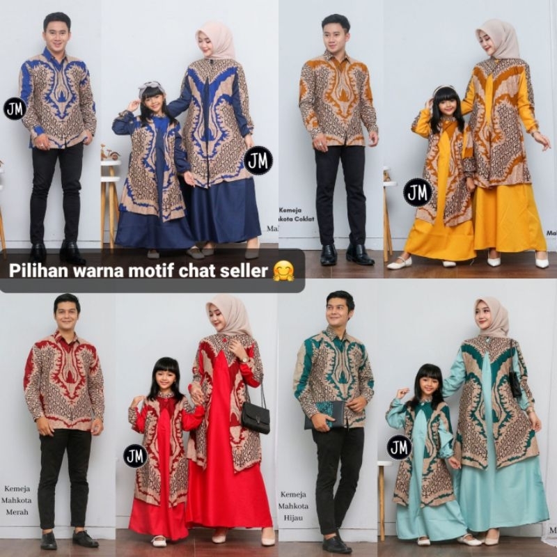 BAJU SERAGAM BATIK COUPLE GAMIS PASANGAN SARIMBIT KELUARGA CUSTOM ANAK / KEMEJA PRIA / BUSANA WANITA