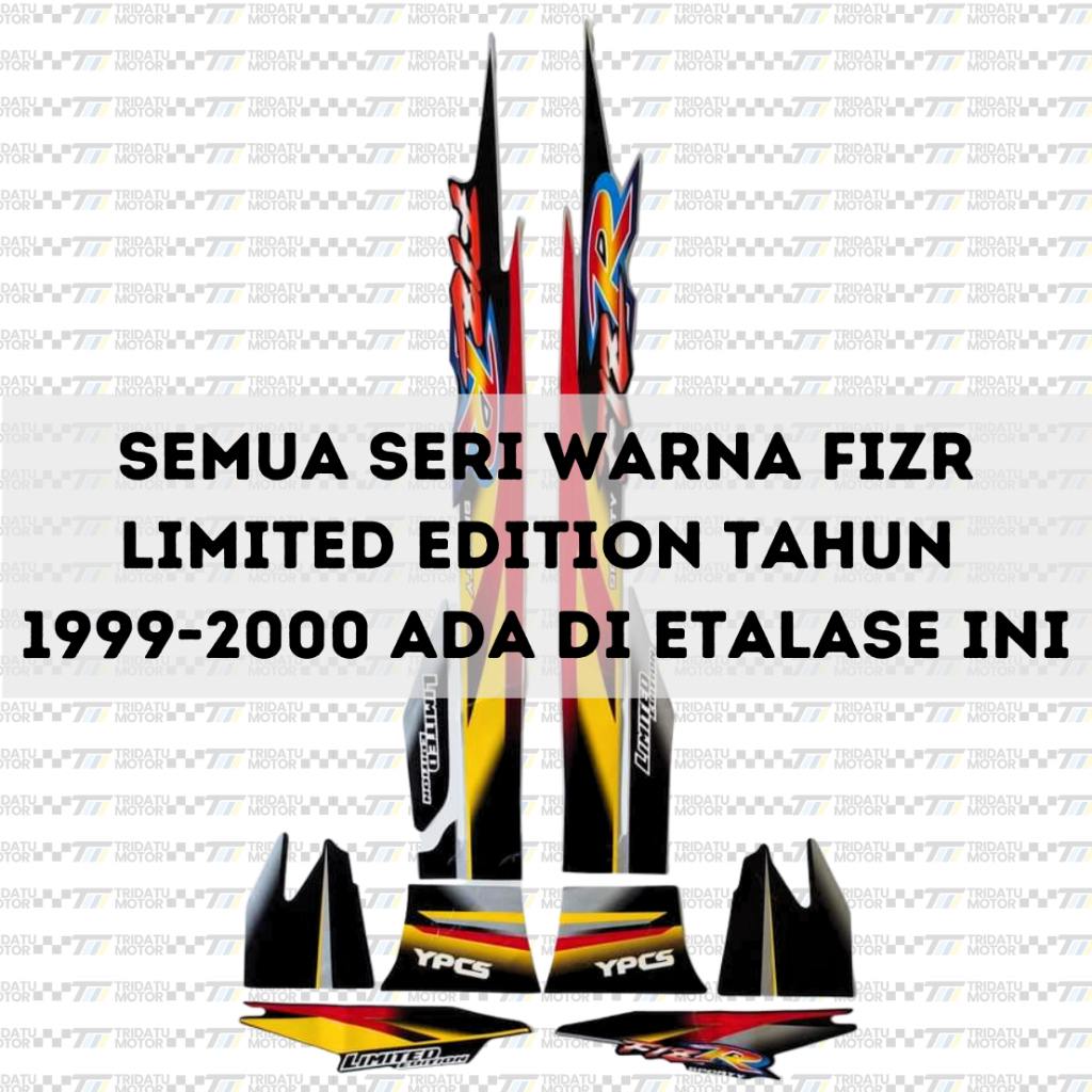 STRIPING YAMAHA FIZR F1ZR FIZ R F1Z R 1999 - 2000 LIMITED EDITION STICKER LIS LIST DECAL YAMAHA FIZR