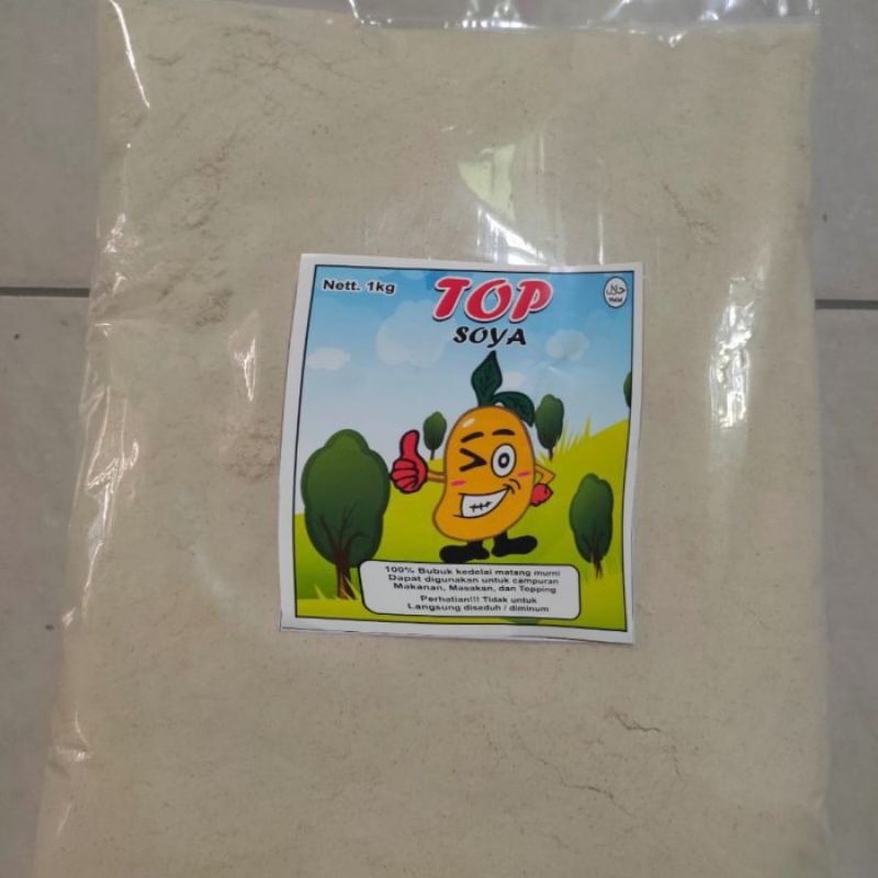 

Susu Kedelai Bubuk, Bubuk Kedelai Sangrai Murni Top Soya Promo 1kg