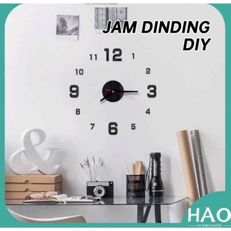JAM DINDING TEMPEL DIY ANALOG 3D MODERN / JAM DINDING TEMBOK / JAM