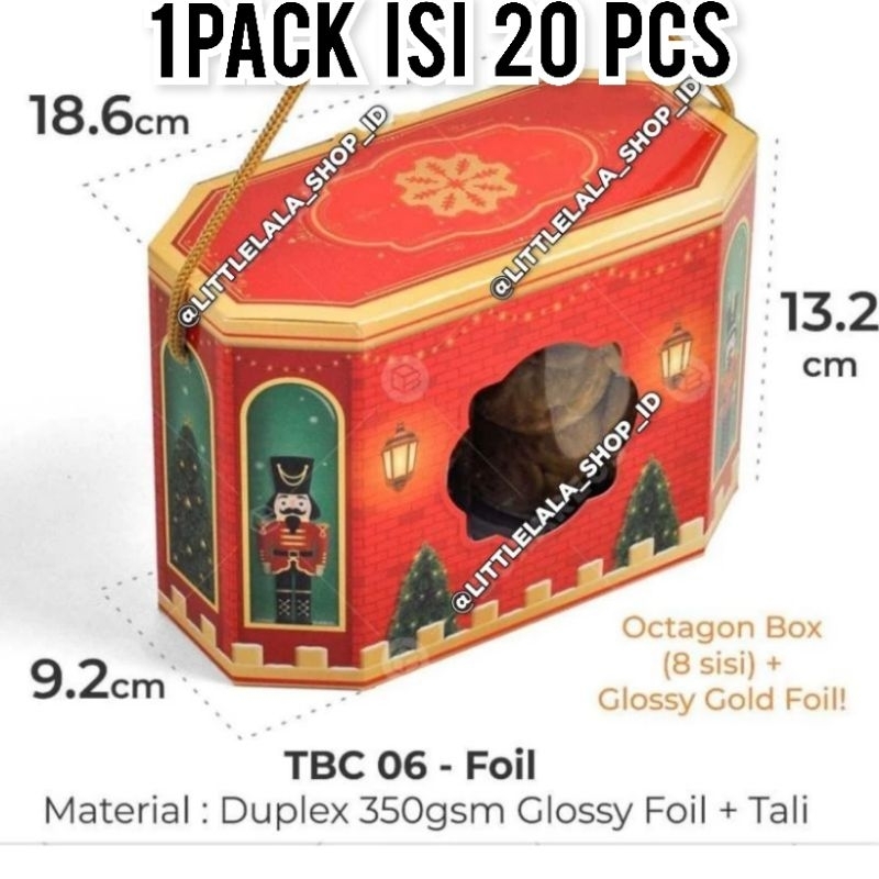 

Kotak Hampers ISI 20pcs/Kotak Hampers Natal London Style model london soldier 18.5 x 9.2 x 13.2cm /christmas hampers box