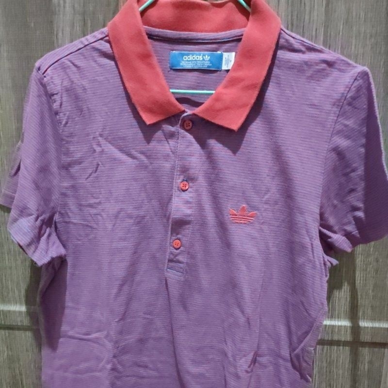 Kaos polo Adidas Preloved women cewek wanita