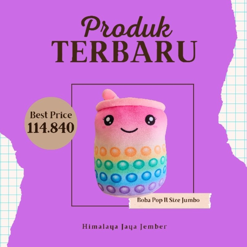 Boneka Boba Pop It Size Jumbo