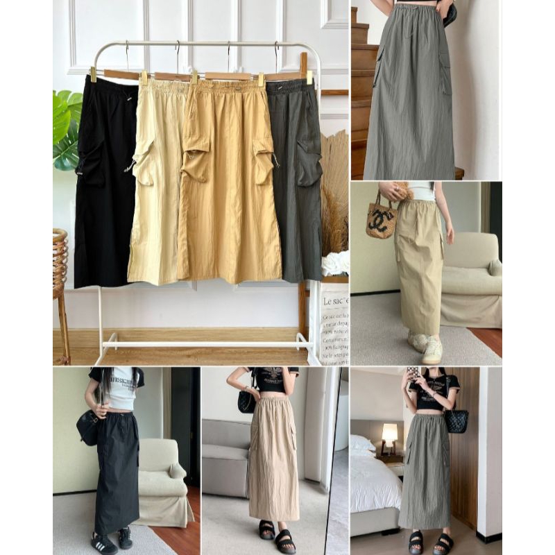 ROK PARASUT KANTONG SERUT IMPORT /ROK CARGO /ROK IMPORT BANGKOK BKK