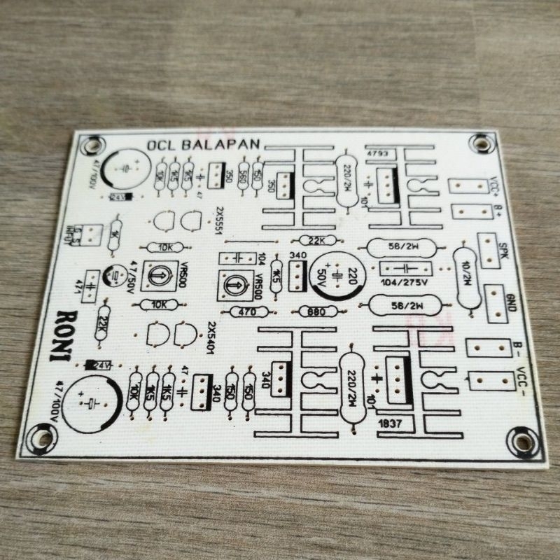 PCB power OCL BALAP 1500wat mono Fiber