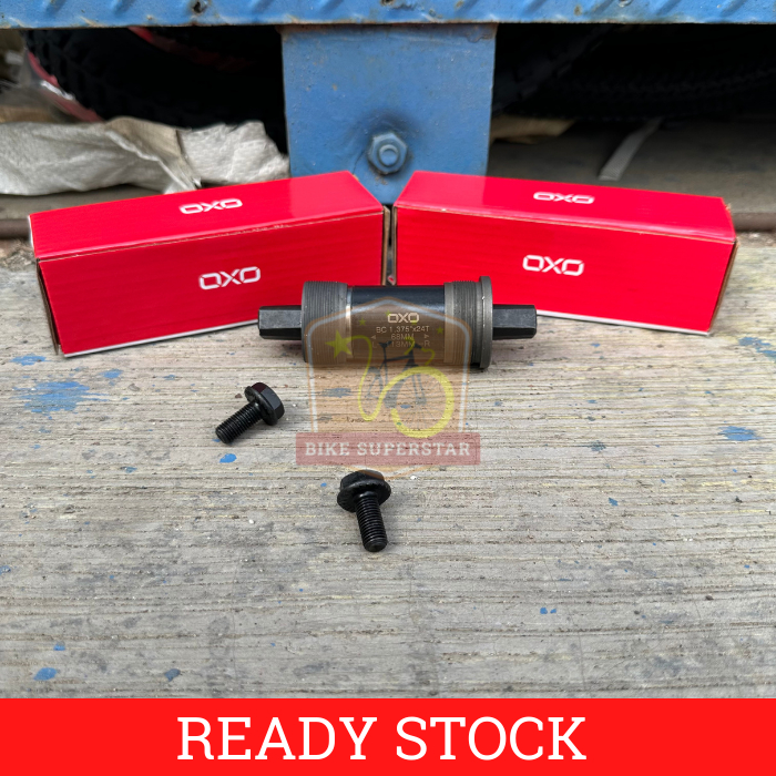 Bottom Bracket Bearing Kotak / As Tengah Sepeda Bearing Kotak OXO 110 / 113 / 118 / 122.5 mm Lipat M