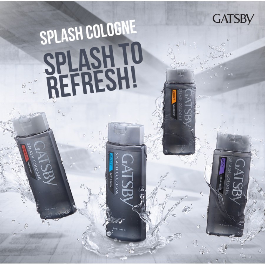 Gatsby Splash Cologne 175 Ml Gatsby Parfum Cowok Murah Gatsby Splash Cologne 175 Ml Parfum Pria Gats