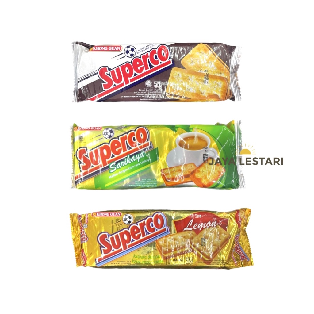 

Khong Guan Superco Malkist Krekers (138g) (3 Varian Rasa)