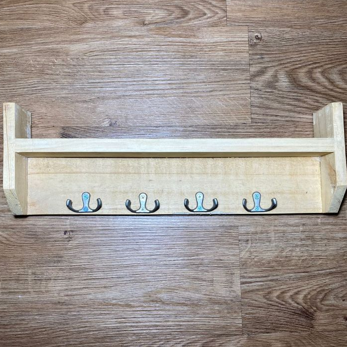 RAK HIASAN GANTUNGAN DINDING KAYU / HIASAN DINDING KAYU / RAK HIASAN GANTUNGAN KUNCI KAYU