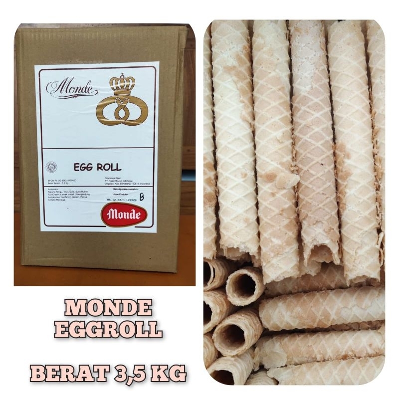 

Sensasi Ngemil Monde Egg Roll 1 kilogram