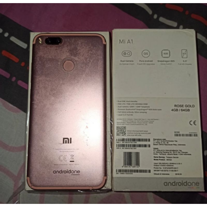 Smartphone Xiaomi mi A1 Rose Gold 4/64 Mati Total Second HP