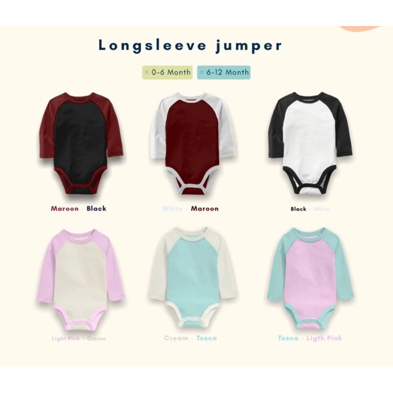 JUMPER BAYI LENGAN PANJANG /JUMPER BAYI NEWBORN LUCU / JUMPER BABY