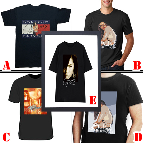 Kaos Aaliyah Tshirt 100% Cotton