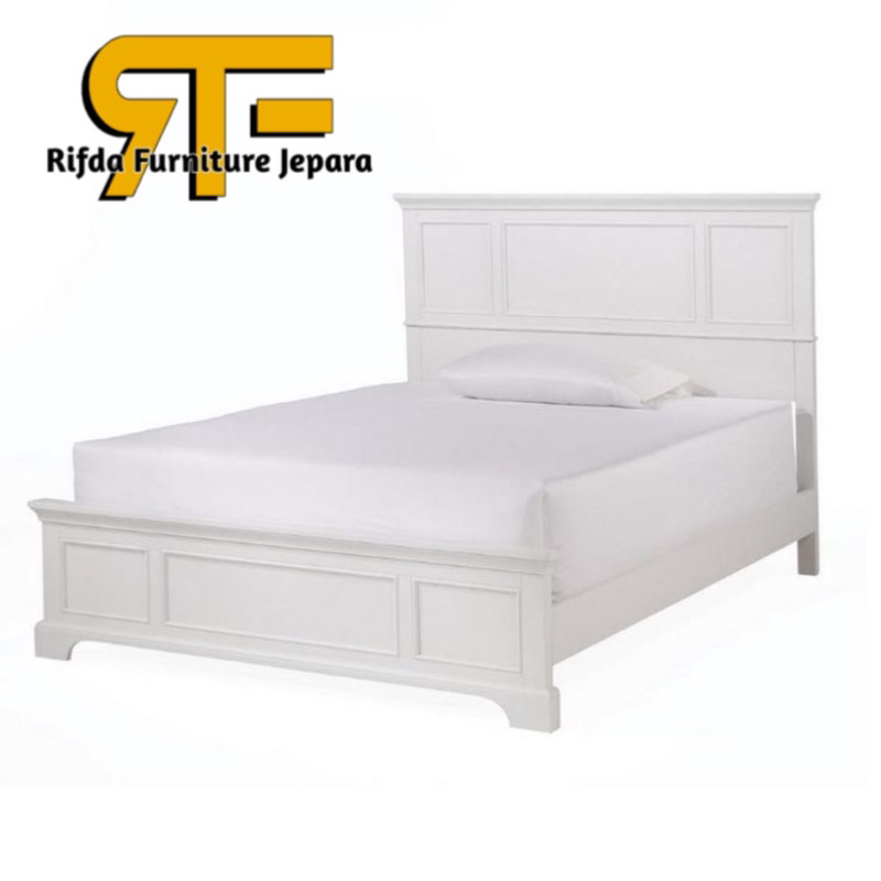 Divan tempat tidur minimalis duco terbaru - dipan ukir jati - dipan modern duco - dipan putih - temp