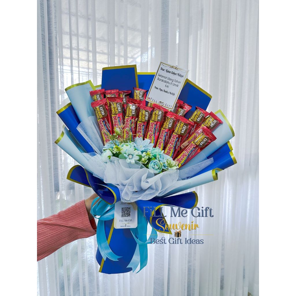 

Buket Snack isi Beng Beng Only Kado Bouquet Ulang Tahun Anniversary / Birthday