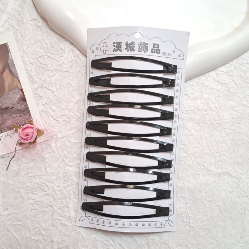 10 PCS JEPIT TIPTOP BESAR JEPIT TIPTOP JUMBO JEPIT PONI JEPITAN RAMBUT JEPITAN ANAK