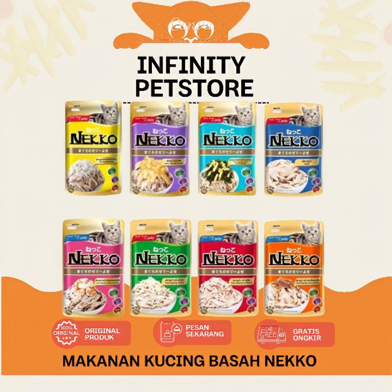 Nekko pouch makanan basah kucing 70g