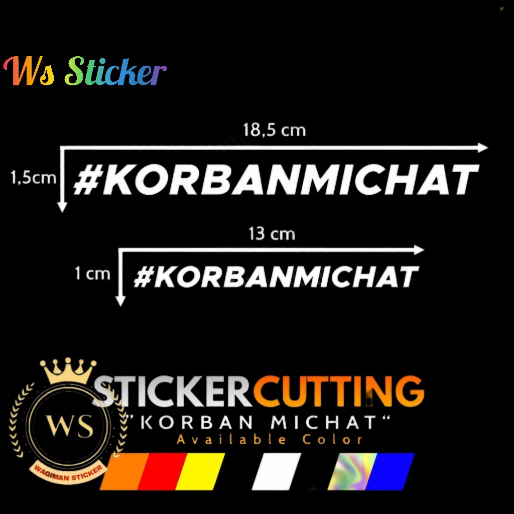 Stiker Hits Korban Michat #Korbanmichat