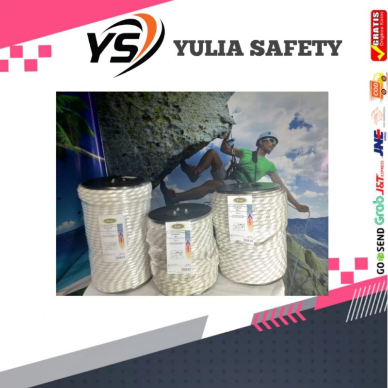 JUAL TALI KARMANTEL STATIS BEAL 12MM X 100METER / 12MM X 150METER / 12MM X 200METER / JUAL TALI KARM