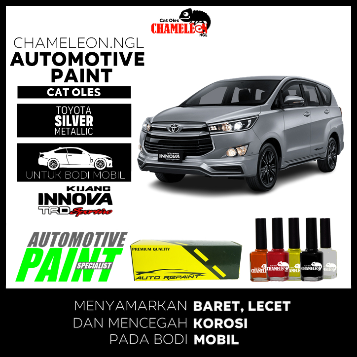 Cat Oles Toyota Kijang Innova TRD Silver Metallic Automotive Paint CHAMELEON NGL