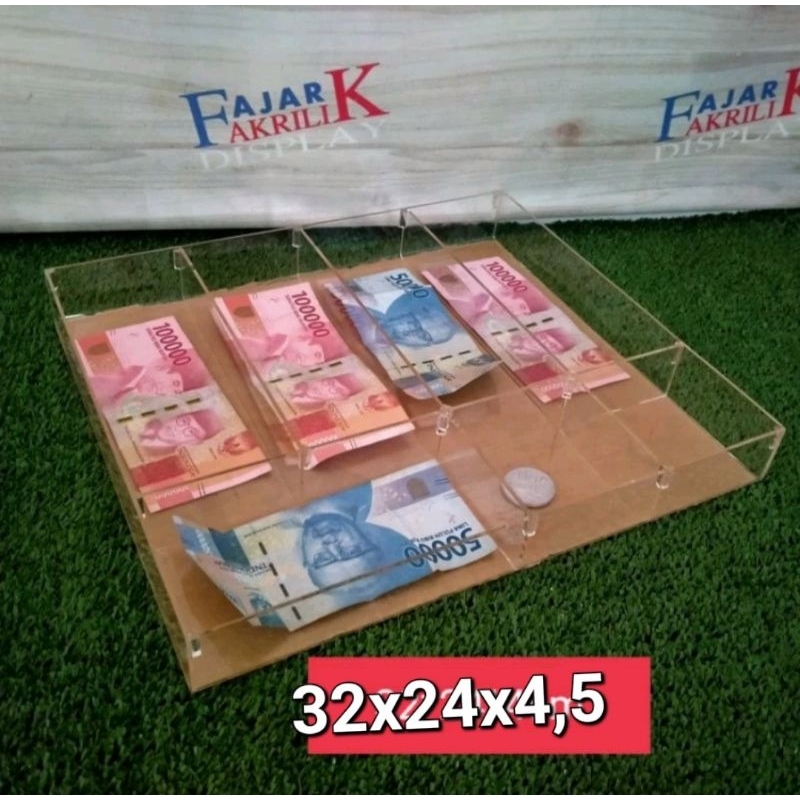 Kotak uang/kotak meja kasir/mini chas box 32*24*4,5cm