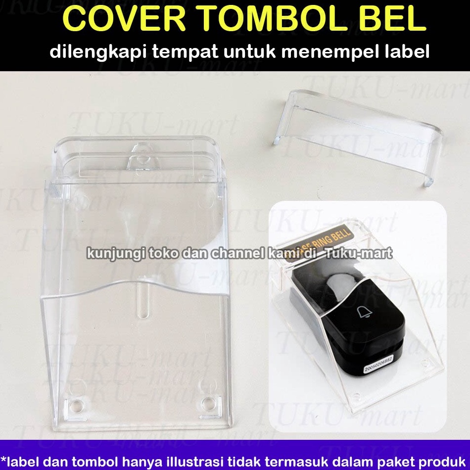 YSb cover tombol bel rumah bel pintu bel wireless