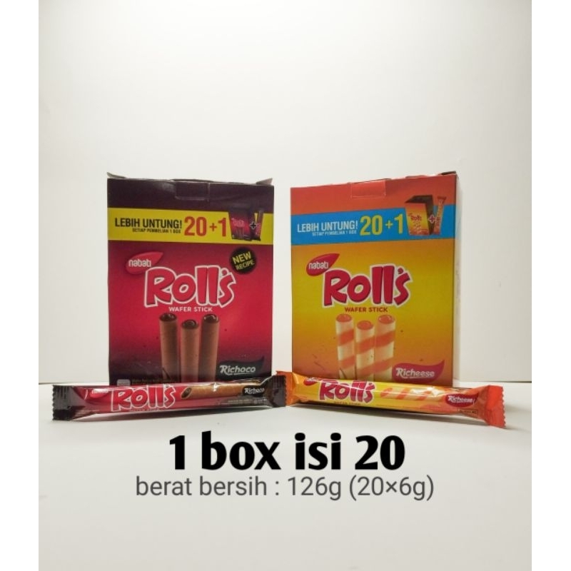 

nabati ROLL'S wafer stick isi 20