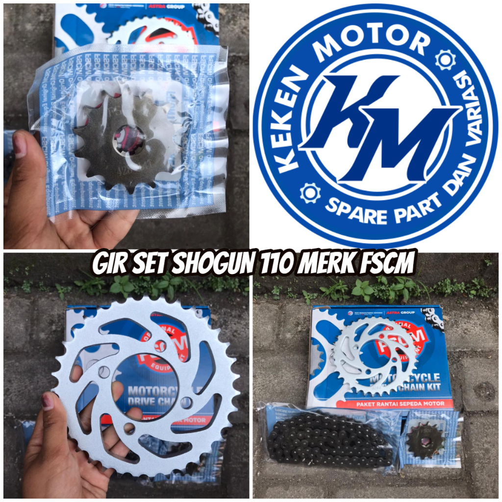GIR SET SHOGUN 110 FSCM // GEAR GIR SET GIR PAKET SMASH 110 SMASH NEW SHOGUN 125 SP SMASH  MERK FSCM