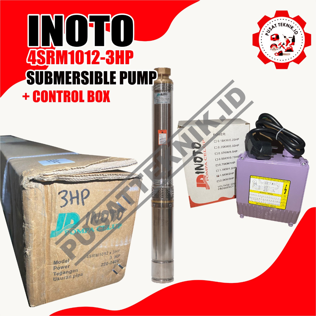 POMPA SATELIT INOTO 4SRM 1012 3HP 2" POMPA CELUP SATELIT INOTO 4SRM1012 4 SRM 1012 3HP