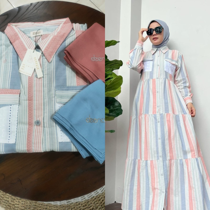 DRESS GAMIS TRISET ATHAYA TERBARU TERMURAH