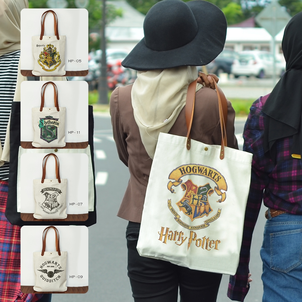 Tas Canvas Harpot Totebag Kanvas Souvenir Harpot