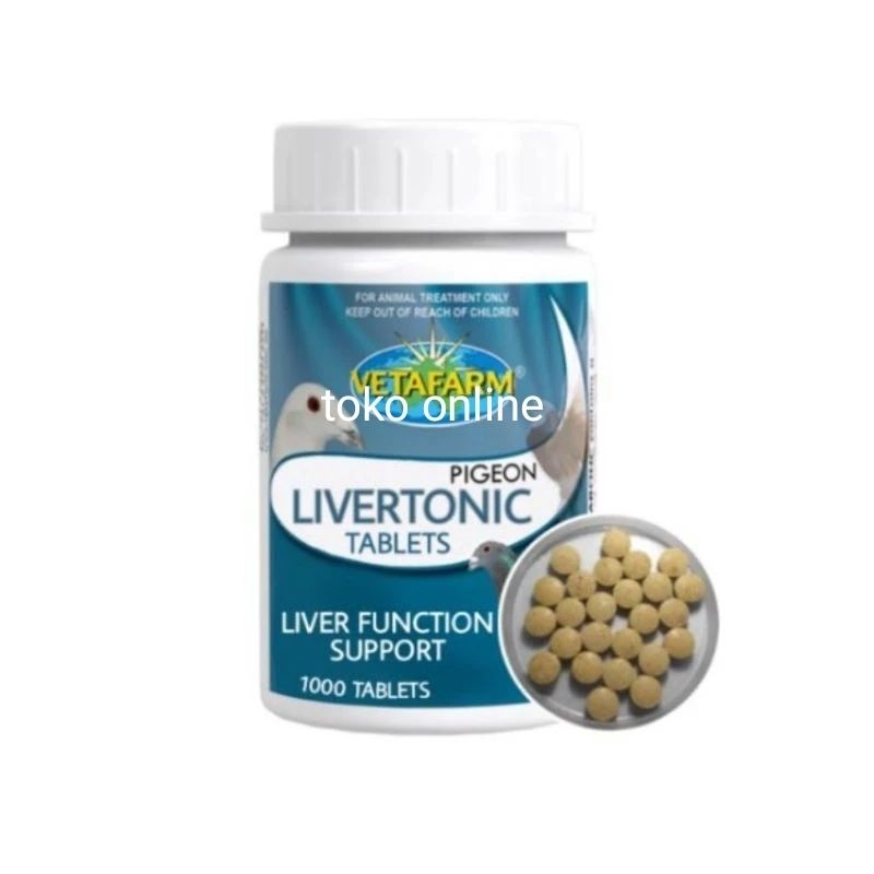 LIVERTONIC VETAFARM MERPATI 1 tablet obat merpati
