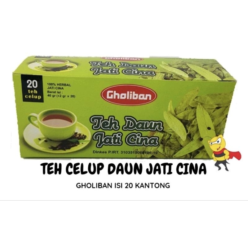 

Teh Daun Jati Cina Celup / sedih Gholiban isi 20