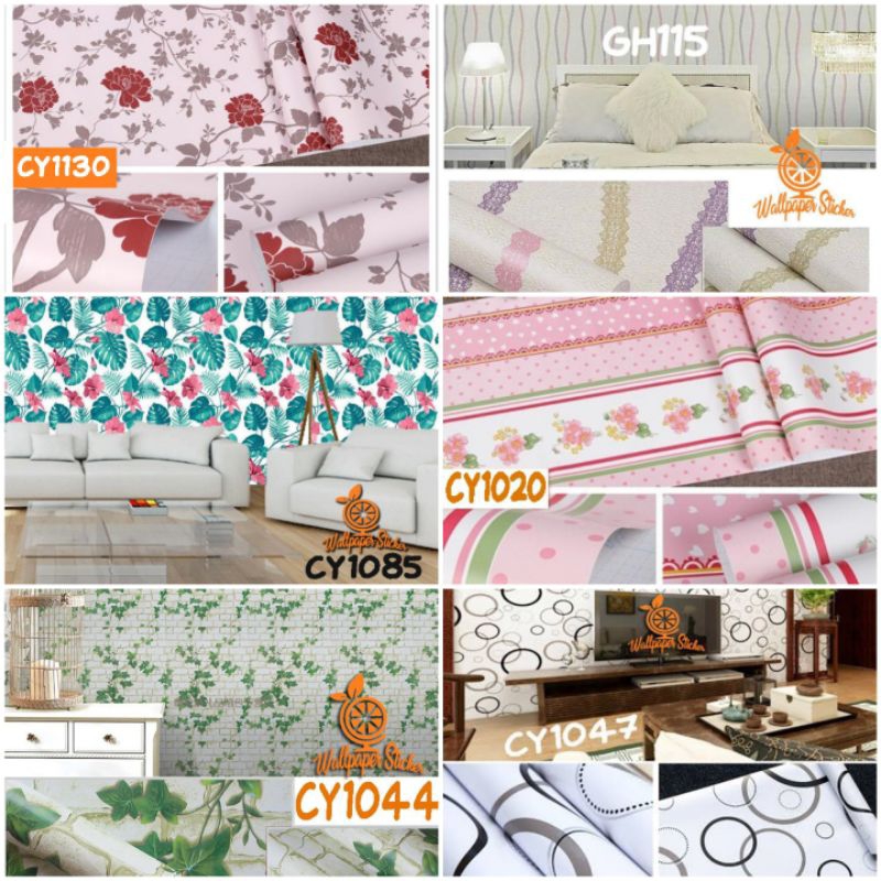 PROMO WALLPAPER DINDING 45CM*8M-10M /7,5M MOTIF WALLPAPER KARAKTER TERMURAH
